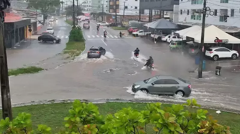Mais de 90 cidades da Paraíba têm alerta de chuvas intensas e ventos de até 60 km/h