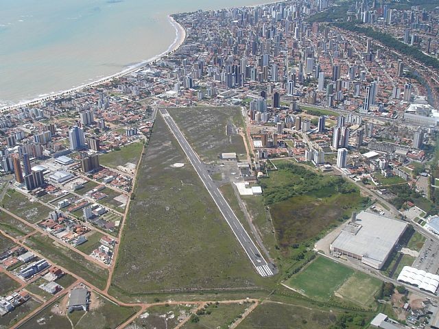 Vista aérea do Aeroclube de João Pessoa. Reprodução: Internet.
