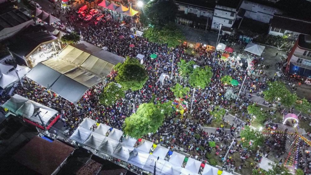 Arraiá do Litoral 2022, em Cabedelo. Reprodução: Prefeitura de Cabedelo.