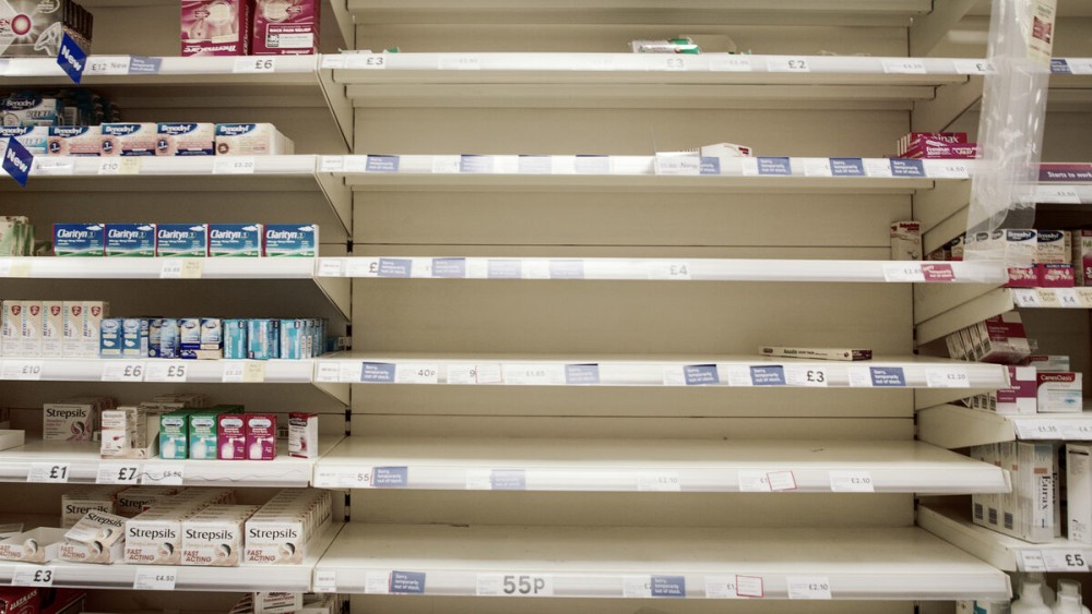 large supermarket sold out of paracetamol ibuprofen and aspirin