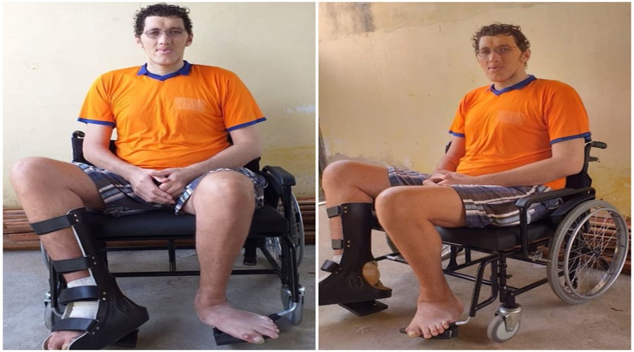 Ninão, o homem mais alto do Brasil. Reprodução: Internet.