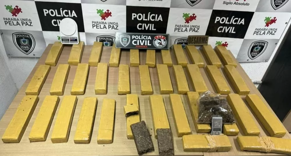 Polícia Civil apreende 50kg de drogas no Valentina