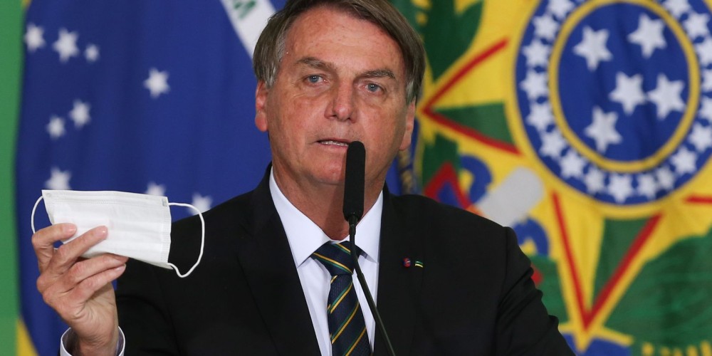 O presidente da República,Jair Bolsonaro, discursa durante a solenidade de anúncio do Sistema de Avaliação de Impacto ao Patrimônio e lançamento do Guia Brasileiro de Sinalização Turística.